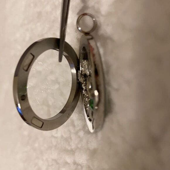 Origami Owl lock with charms paw infinity sister - Picture 3 of 8